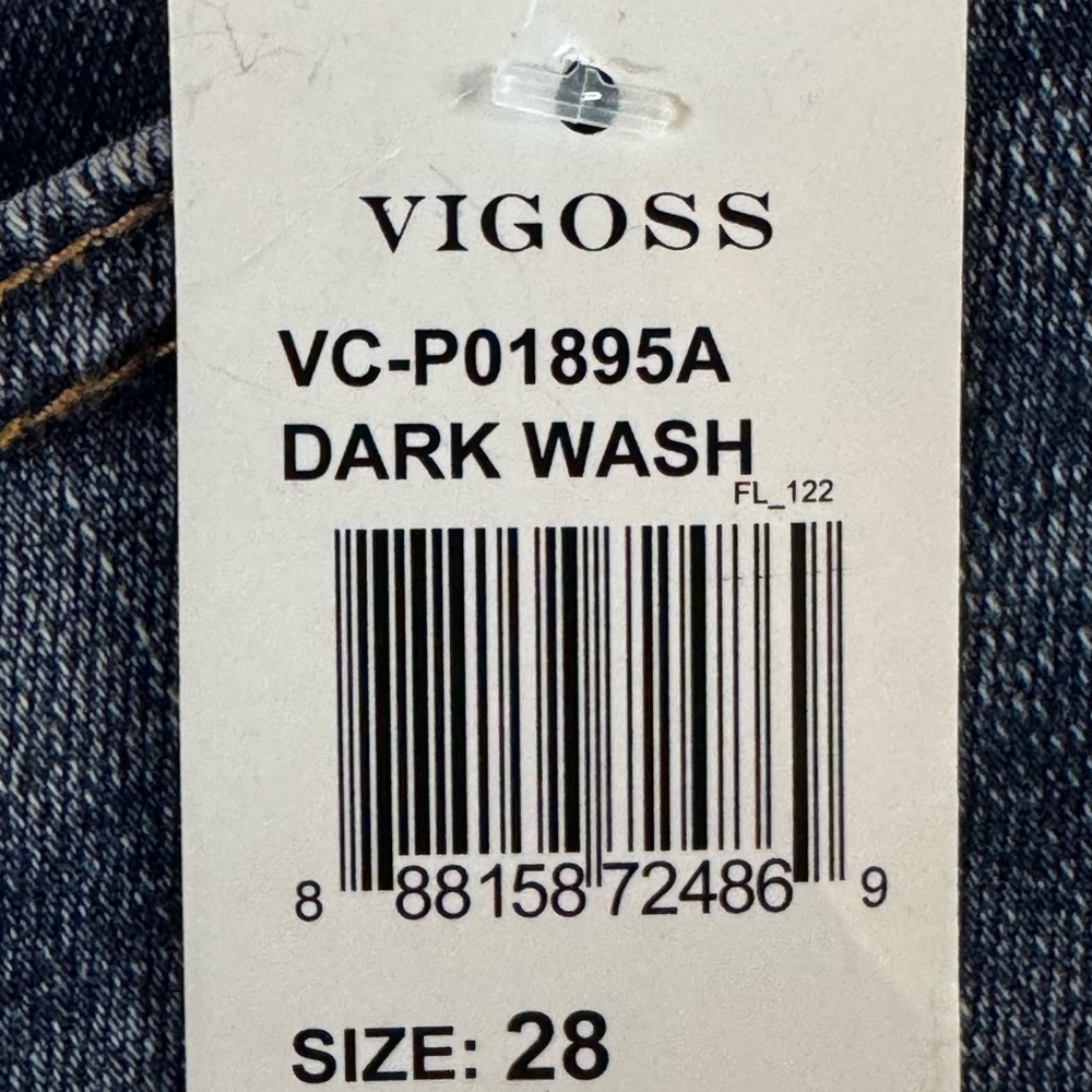 VIGOSS Stevie Crop Straight Raw Hem Jeans (28) - Picture 14 of 16